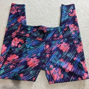 Fabletics floral leggings size small women's
